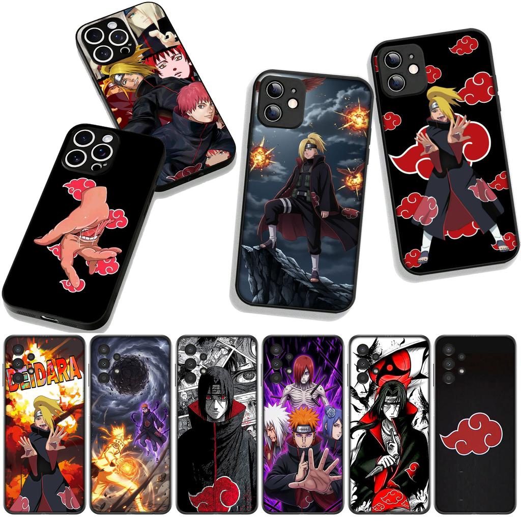 Narutos Deidara Itachi Pain Akatsuki Phone Cover for Apple iPhone 16 15 14 Plus 13 12 Mini 17 Pro Max + ProMax 16E Air Case