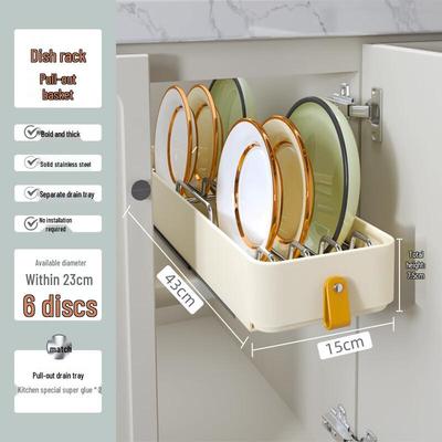 Miflame Küchenauszug Geschirrkorb Organizer