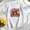 Valentines Day Cocker Dog TShirt Woman Man Casual Cotton Graphic T Shirts Oneck Shirt Unisex Adult Couple Shortsleev