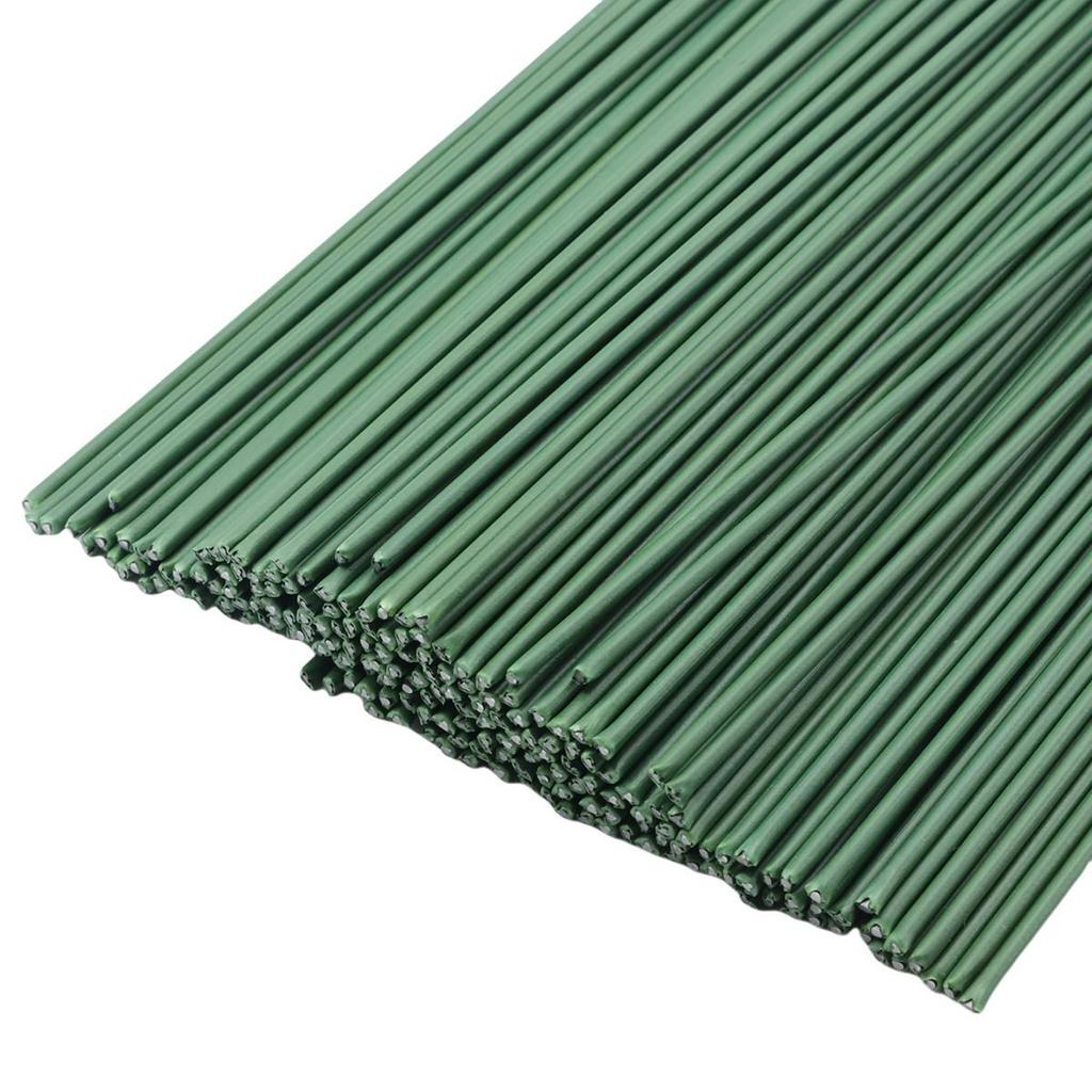 2mm Green Plastic Stem Artificial Rose for DIY Silk Flower Crafting