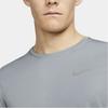 Nike Dri-Fit Solid Logo Print Long Sleeve Sports Tee Men Tops Smoke-Grey DD4577-084