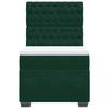 Maison Exclusive - Sommier à lattes de lit avec matelas Vert foncé 90x200 cm