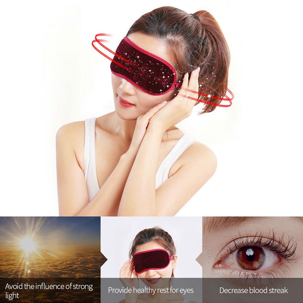 Tcare Tourmaline Far Infrared Eye Massager for Pain Relief Deep Sleep Magnetic Blindfold Cover