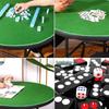 Brangdy Round Crystal Velvet Poker Table Mat
