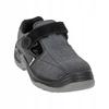 Leather Suede Toe Cap Work Sandals Gray-Black Size 46 Laht 1 Pc