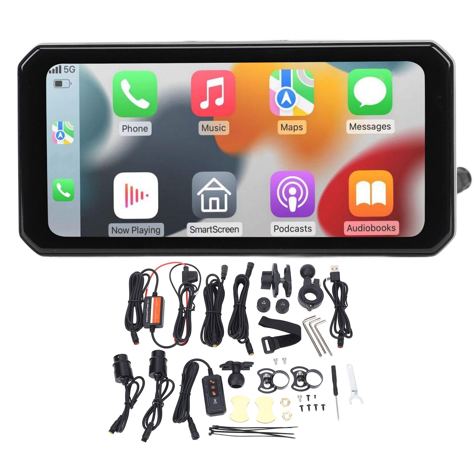 

6,25-дюймовый экран мотоцикла видеорегистратор 2K передний задний вождение видеорегистратор IP67 защита с шинами