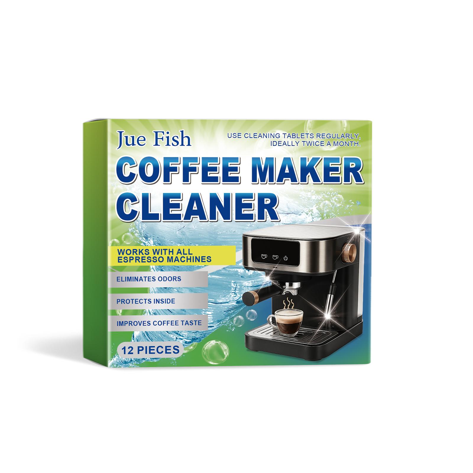 Jue Fish Coffee Machine Descaling Tablets Coffee Machine Cleaning Coffee Stains and Dirt Maintenance Filter Cleaning Effervescent Tablets