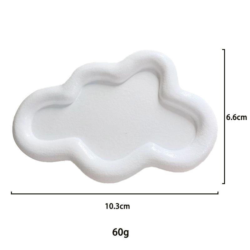 Kreative Harztabletts Heimdeko Schmuckschale Herz Wolkenform Aufbewahrungsplatte Organizer Uhren Schlüsselhalter Ohrringe Halsketten Schalen