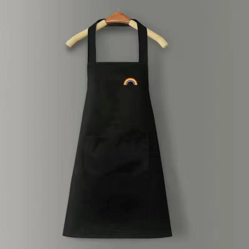 Sleeveless Cross Back Restaurant Uniform with Removable Hand Towel Anti-fouling Cooking Baking Bibs Waterproof Kitchen Apron