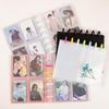 Mushroom Hole Card Collection Book Solid Colour Insert Loose-leaf Album 3 Inch Four-panel Photo Postcard Storage and Sorting