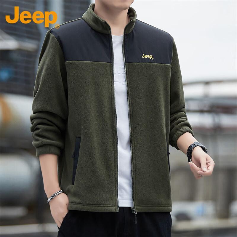 JEEP Men's Autumn/Winter Fleece-Lined Jacket