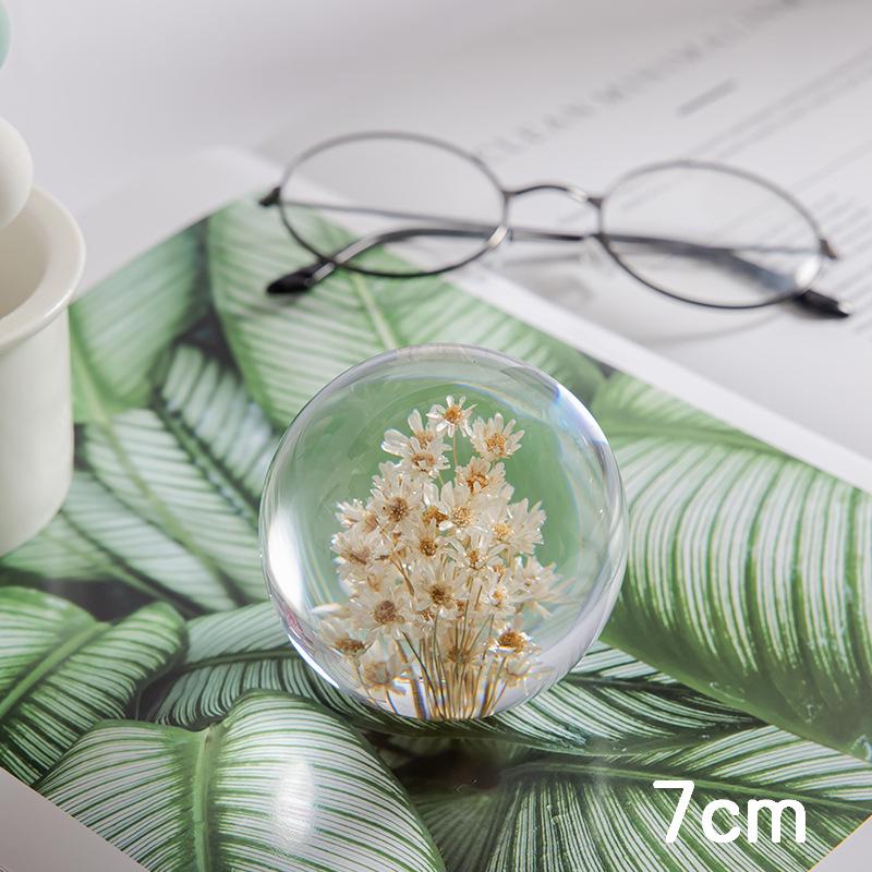 Dandelion & Sunflower Crystal Ball Ornament - High-End Gift for Christmas, Birthday, or Valentine's Day (M2)