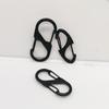 10 Pcs S Shaped Carabiner Metal Double Snap Hooks Carabiner Keychain Small Spring Clips for Camping Fishing Traveling