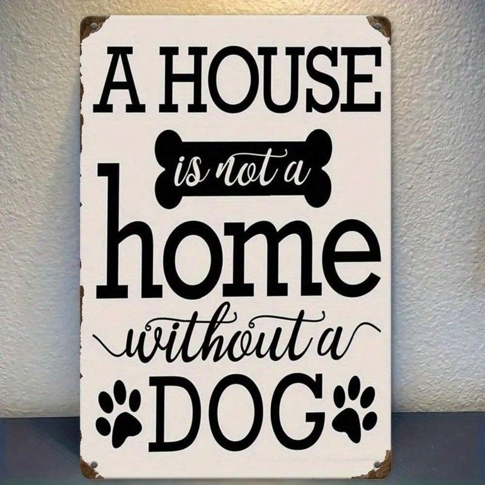 Metal Poster Wall Art Vintage Tin Sign Retro Farmhouse Decoration for Home Kitchen Bar Pet Gift