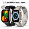 Titanium Link Bracelet For Apple Watch Ultra 2 49mm 45mm 44mm 46mm Band For iWatch Ultra Series 10 9 8 7 6 5 4 Se Luxury Strap
