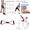 Versatile 8-shape Tube Resistance Band With Durable Tpe Tube For Effective Workouts