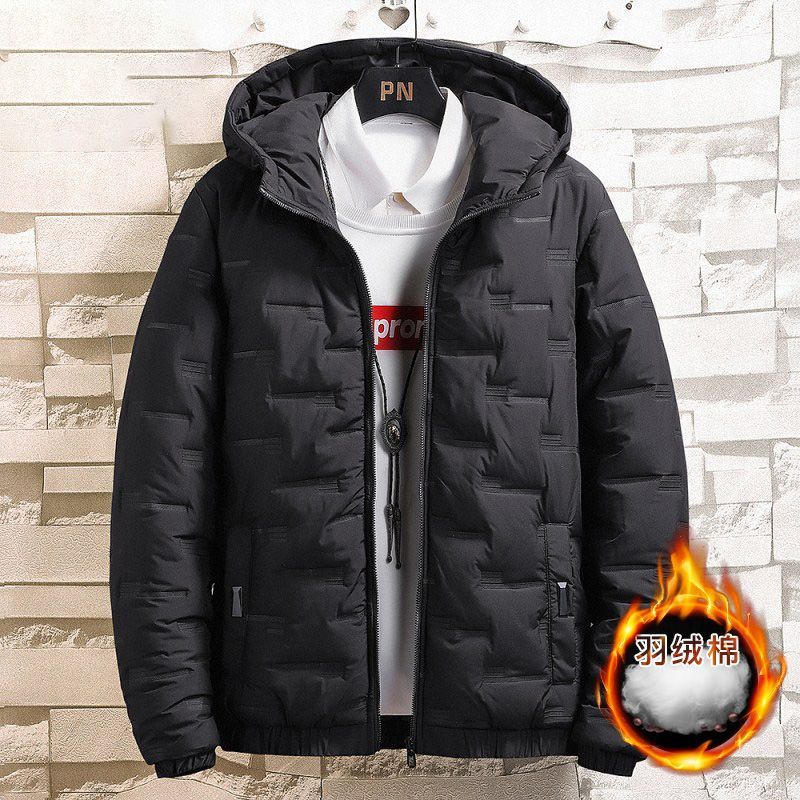 Down Cotton Jacket Men's Winter Thick Cotton Jacket Casual Korean Version Jacket Versatile Warm Cotton Jacket