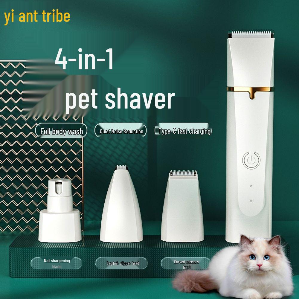 Silent Electric Pet Hair Trimmer for Paws and Pads