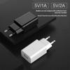 1 Stück 5V 1A 2A USB-Telefonladegeräte EU/US-Stecker USB-Ladegeräte Universelle Reise-AC-Netz-Wandadapter für Telefon