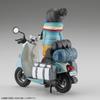 Kaiyodo ARTPLA Yurucamp Shima Rin and Bike Set Anime Scale Unpainted Plastic Model Kit 1/24