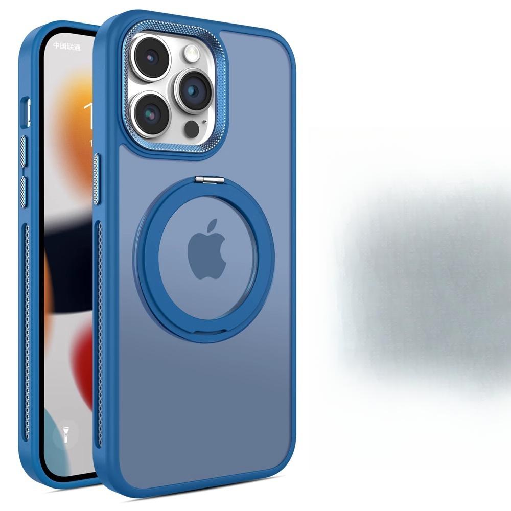 Rotating Bracket Magnetic Suction Suitable for Apple 16 Promax Mobile Phone Case IPhone 14 Matte Cooling 15 Drop-proof Full Package