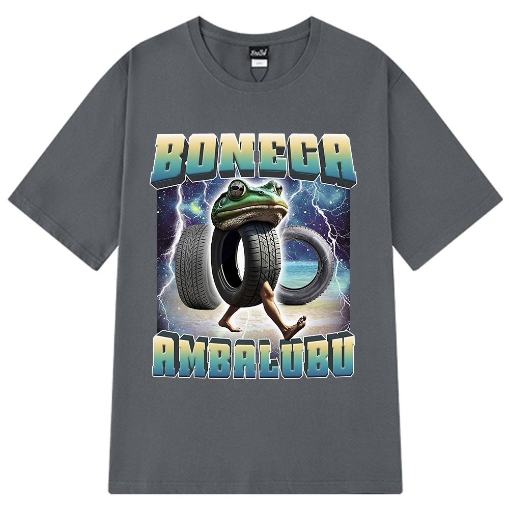 Boneca Ambalabu Italian Brainrot Funny Frog Meme Tshirt Unisex Unisex Hip Hop Fashion Clothing Tshirts Cotton T Shirt Streetwear
