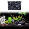 3D Rock Aquarium Background Terrarium Backdrop Easy To Install Replacement Simulation for