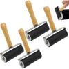 Ciieeo 4 Pcs Rubber Brayer Rubber Roller Ink Stamping Roller Rubber Brayer Roller Rollers Oil Painting