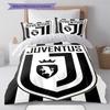 Set Copripiumino Trapuntato Juve Federa Federe Decorazione Casa Regalo di Compleanno (1 * copripiumino + 2 * federa, senza nucleo)
