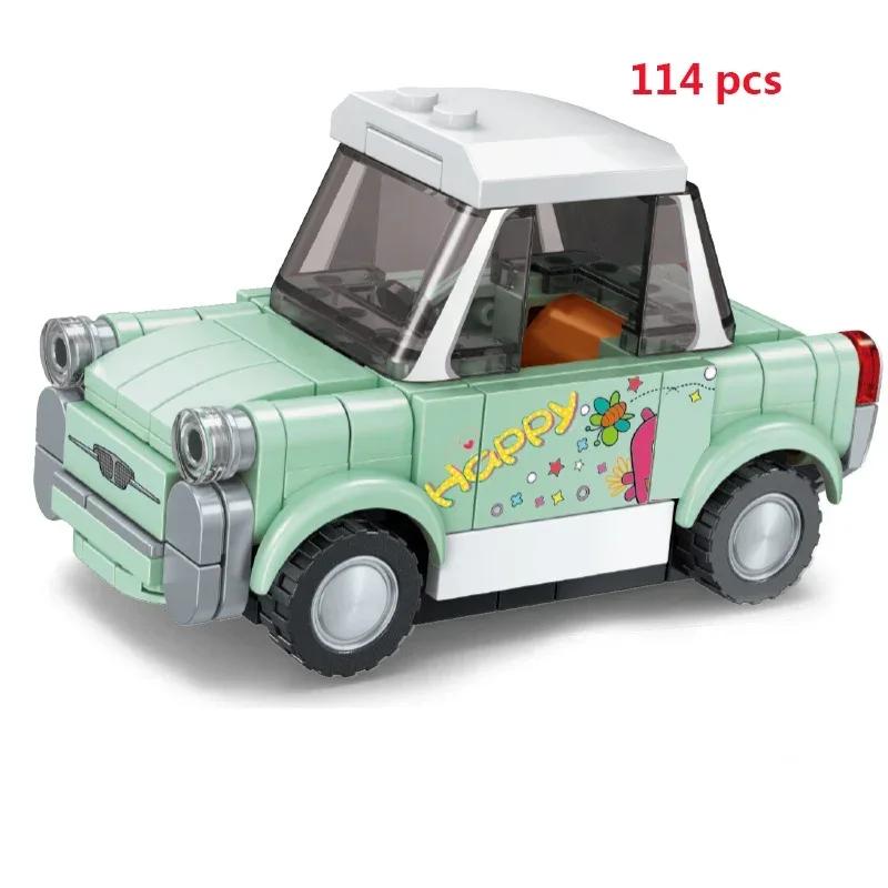 City Technical Car Speed Sports Car Building Blocks Racing Road Moc Brick Vehicle Educational Construction Toys