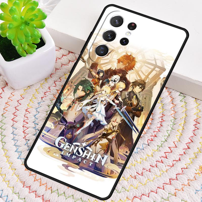 Genshin Impact Soft Silicone Phone Case For Samsung Galaxy Note 10 Pro S26 S25 S24 S23 S22 S21 Plus S25Ultra Capa Cover