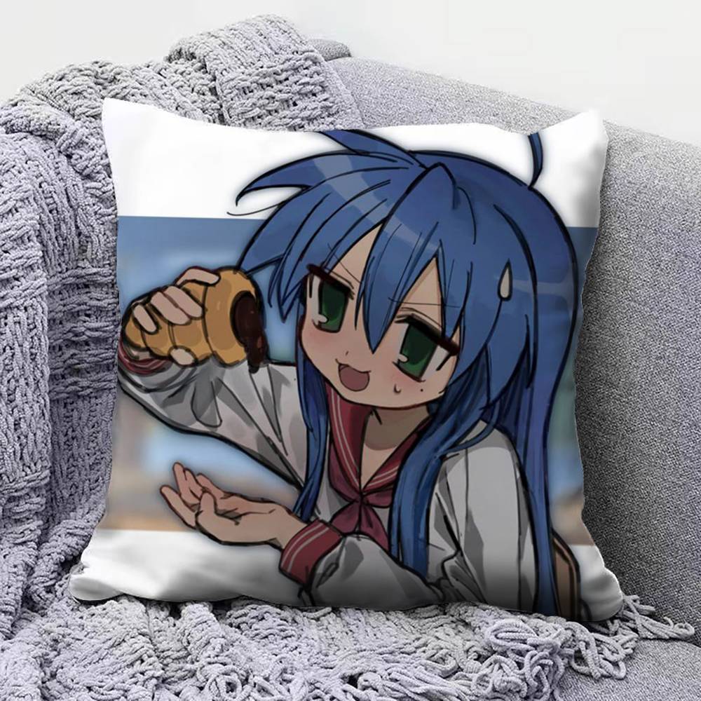 Izumi Konata Lucky Star Anime Girl Home Sofa Cushion Covers and Aecorative Custom Pillow Covers