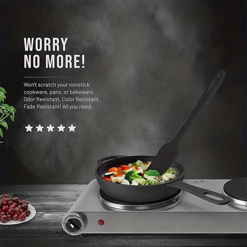 6pcs Silicone Spatula Set  Spatula Silicone Heat Resistant 600°F Heat Non-Toxic Odorless For Non-Stick Cooking Spatulas Silicone Kitchen Utensils Set