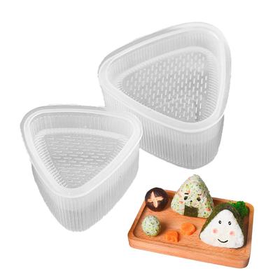 TVETE Onigiri Mold 2-piece Set Triangle Maker Easy Press Hygienic Convenient Sushi Tools Restaurant Commercial Kitchen Supplies