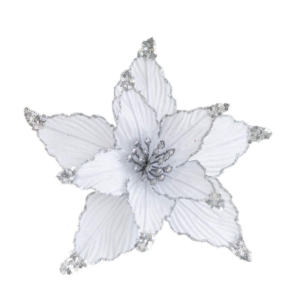 P Handmade Artificial Flower Oranment Easy To Use Xmas Decorative Flowers  Home Decor