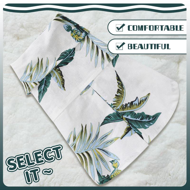 Trička pro psy v havajském plážovém stylu Tenká prodyšná letní Oblečení pro psy pro malé psy Vesta pro štěňata a kočky pro malé psy Bílá