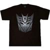 Transformers Mighty Fine Evil Deception Face Black T-Shirt Tee