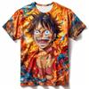 3d Printed One Piece Popular Anime T-Shirt  Japan Harajuku Anime Men Short Sleeve Cosplay Luffy Shirt T-shirt Men's Clothing Top