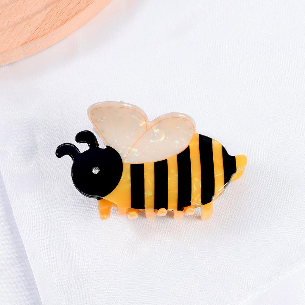 Hair Claw Clip Princess Theme Hair Claw Clamp Lovely Bee Hair Catch Barrettes Strong Hold Hairpin for Girls