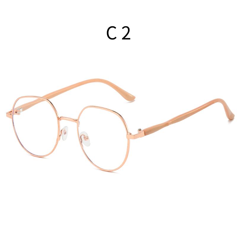 1PCS Anti Blue Light Metal Polygons Myopia Glasses Unisex Computer Eyewear for Women Men Myopic Optical Goggle