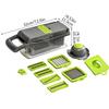 Multifunctional 12/16pcs Vegetable Cutter Slicer Fruit Potato Peeler Carrot Grater Kitchen Accessories Basket Vegetable Slicer
