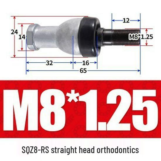 Bent Rod End Joint Bearing with Ball Joint SQ/SQZ5 - Sizes 6 to 22-RS