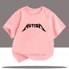 Autism Teenager Print Tshirts Children Clothing Summer Casual Fashion Boys Girls ONeck Colorful Short Sleeve Tops Kids Tshirt