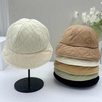 New Maillard Hat Women's Autumn and Winter Bucket Hat Plain Face Small Bucket Hat Thermal Basin Hat