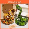 Simulation Strip Snake Plush Toy Cute Cartoon Funny Creative Doll Decoration