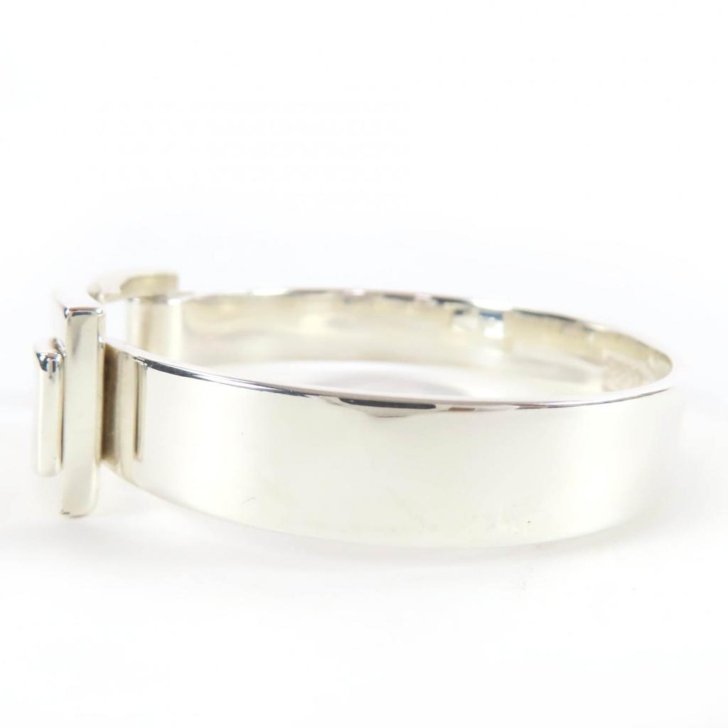 Great GUCCI bracelet GG Bangle Silver AG925 Women Used