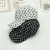New Baseball Cap Personalized Black and White Plaid Printing Hat Spring and Summer Men's and Women's Outdoor Sunshade Cap Tide