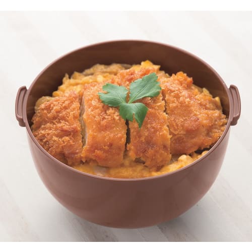 MI Creations Donburi Lunch Box with Chopsticks and Sauce Container, Made in Japan (Brown)