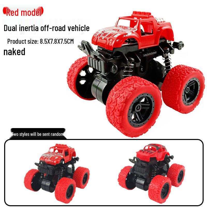 Children's Inertial 4WD Off-Road Swinging Stunt Car Model with Shock Absorption.