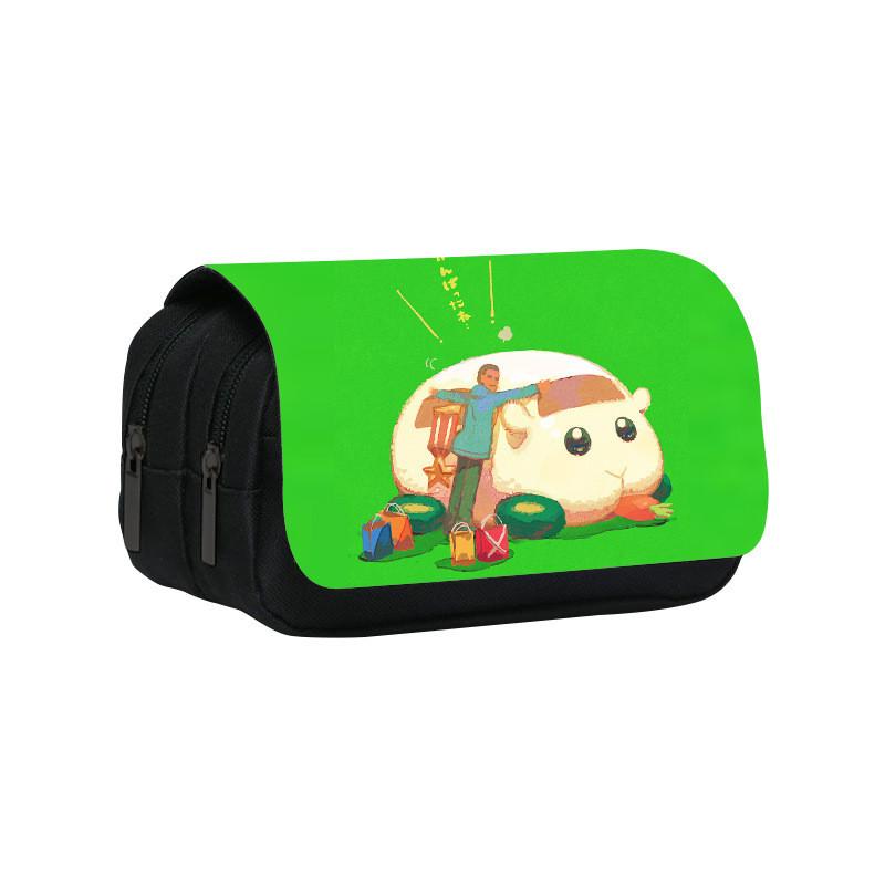 Tianzhou Mouse Car Pui Pui Pencil Case For Students With Double Layer Storage Pu Fabric